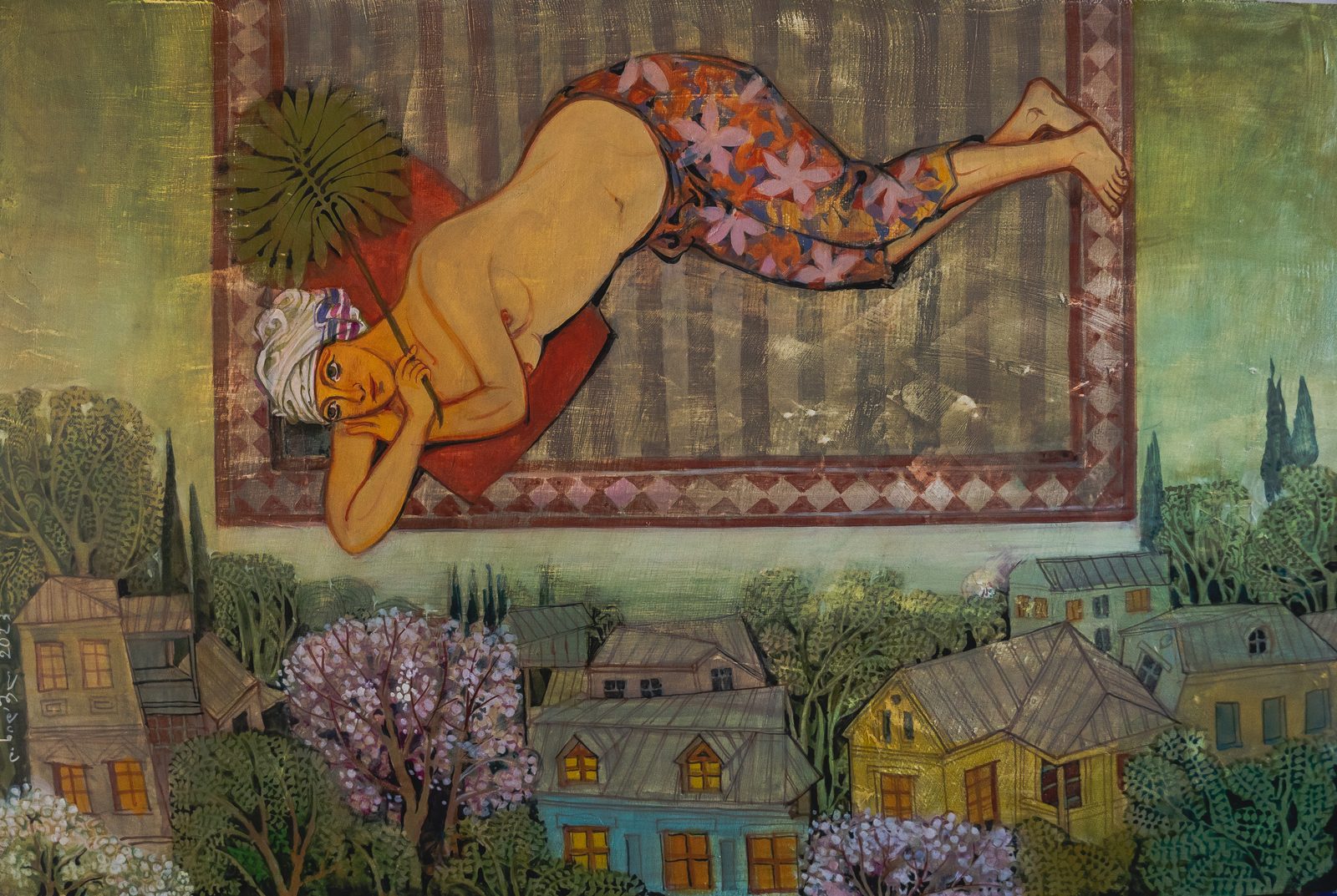 Painting 2023-333 — original painting for sale by Georgian artist David Khidasheli