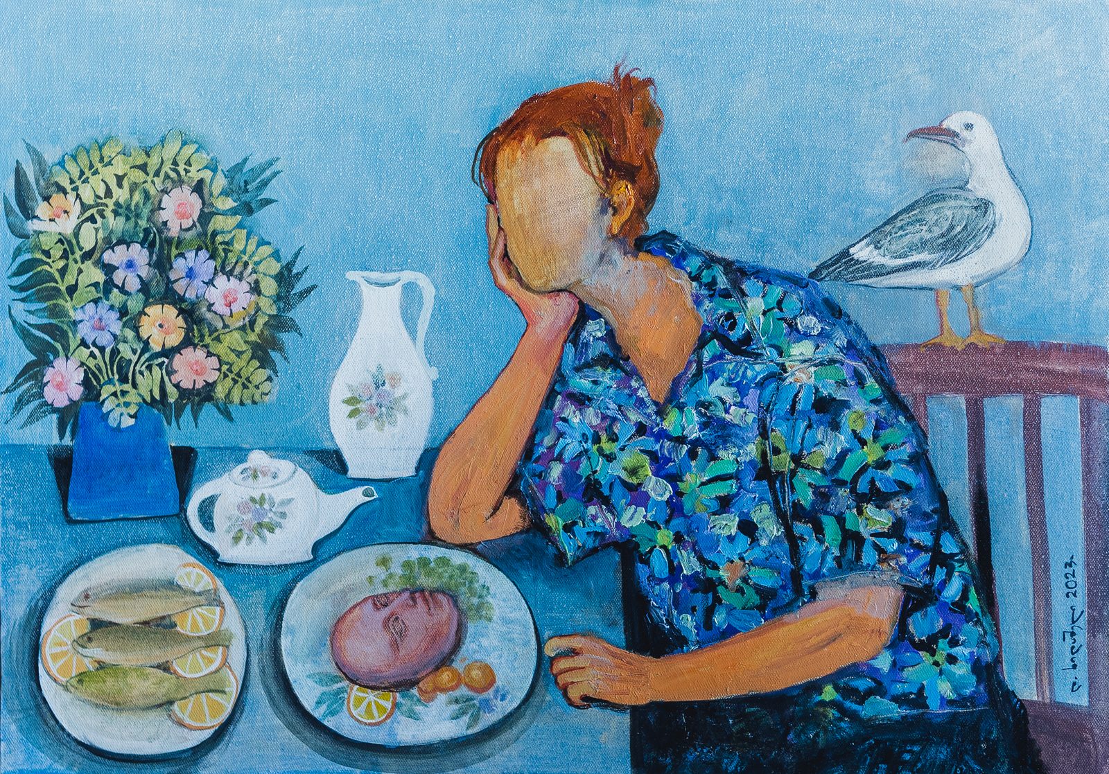 Painting 2023-343 — original painting for sale by Georgian artist David Khidasheli