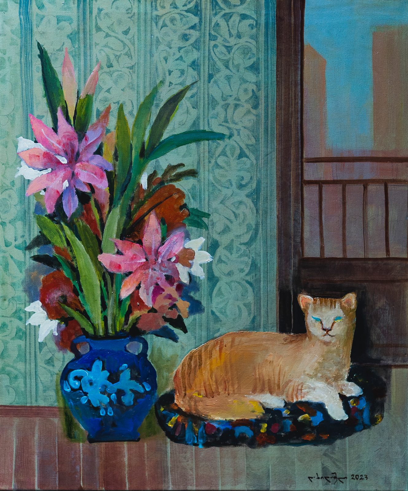 Painting 2023-344 — original painting for sale by Georgian artist David Khidasheli