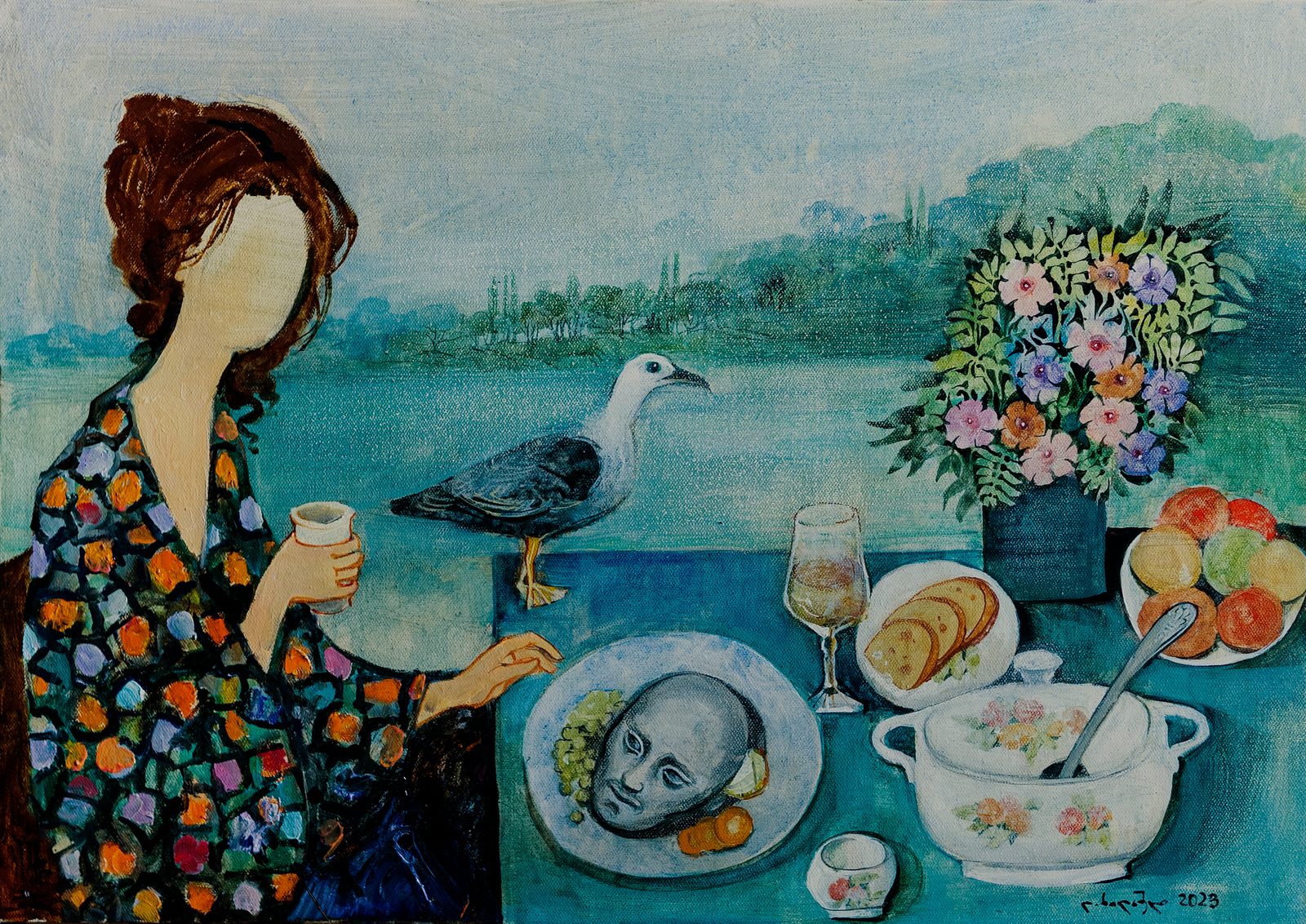 Painting 2023-345 — original painting for sale by Georgian artist David Khidasheli