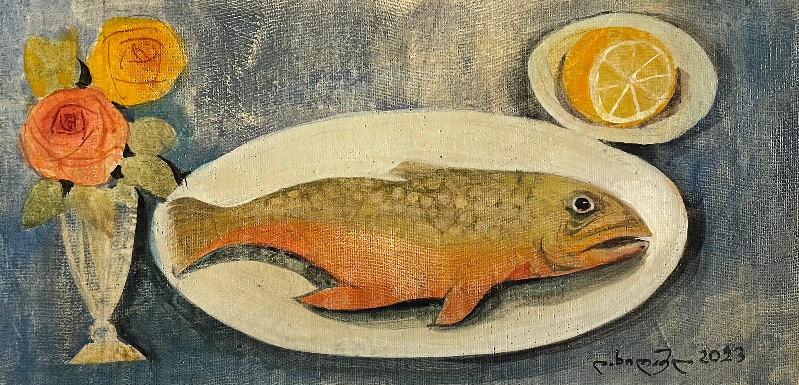 Painting 2023-308 — original painting for sale by Georgian artist David Khidasheli