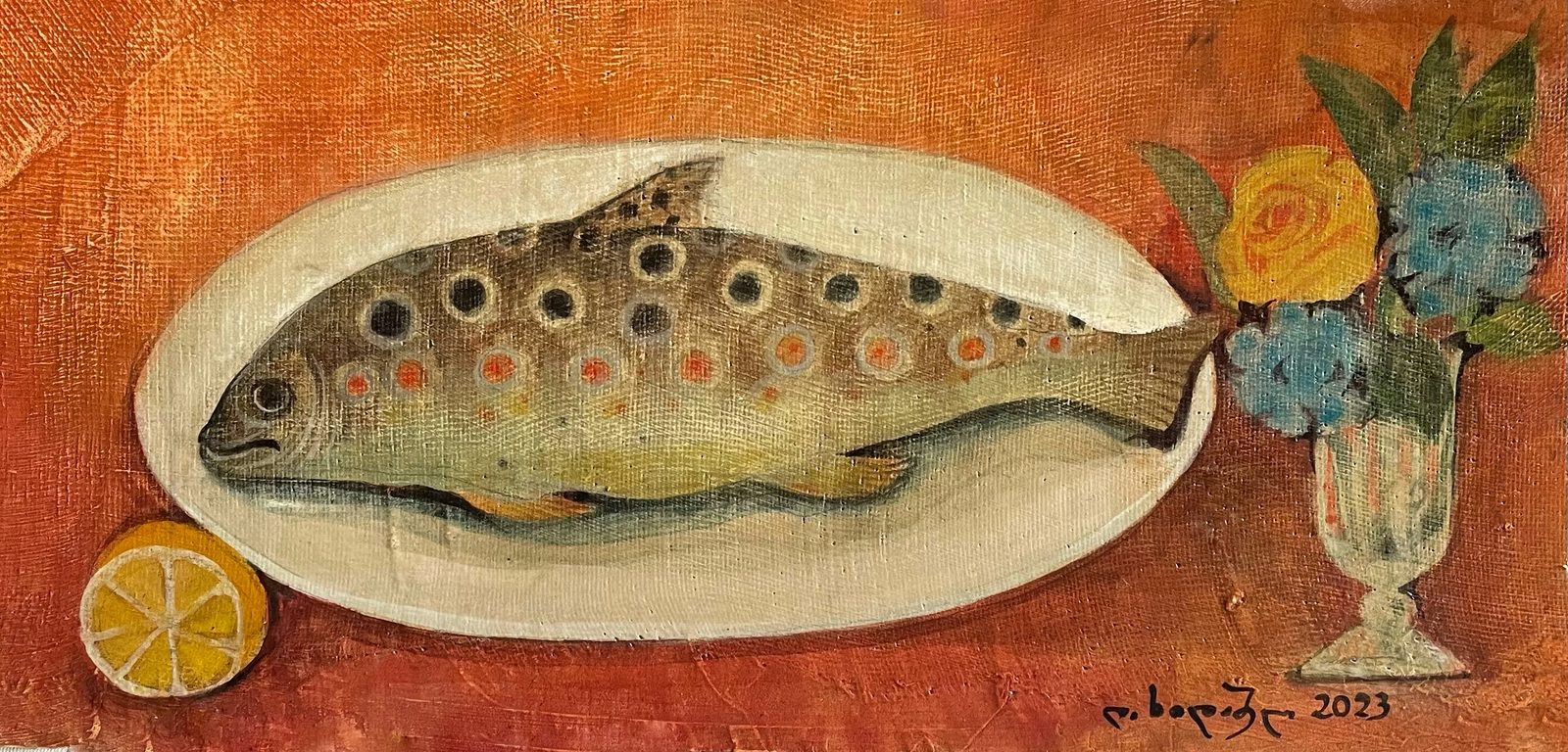 Painting 2023-326 — original painting for sale by Georgian artist David Khidasheli