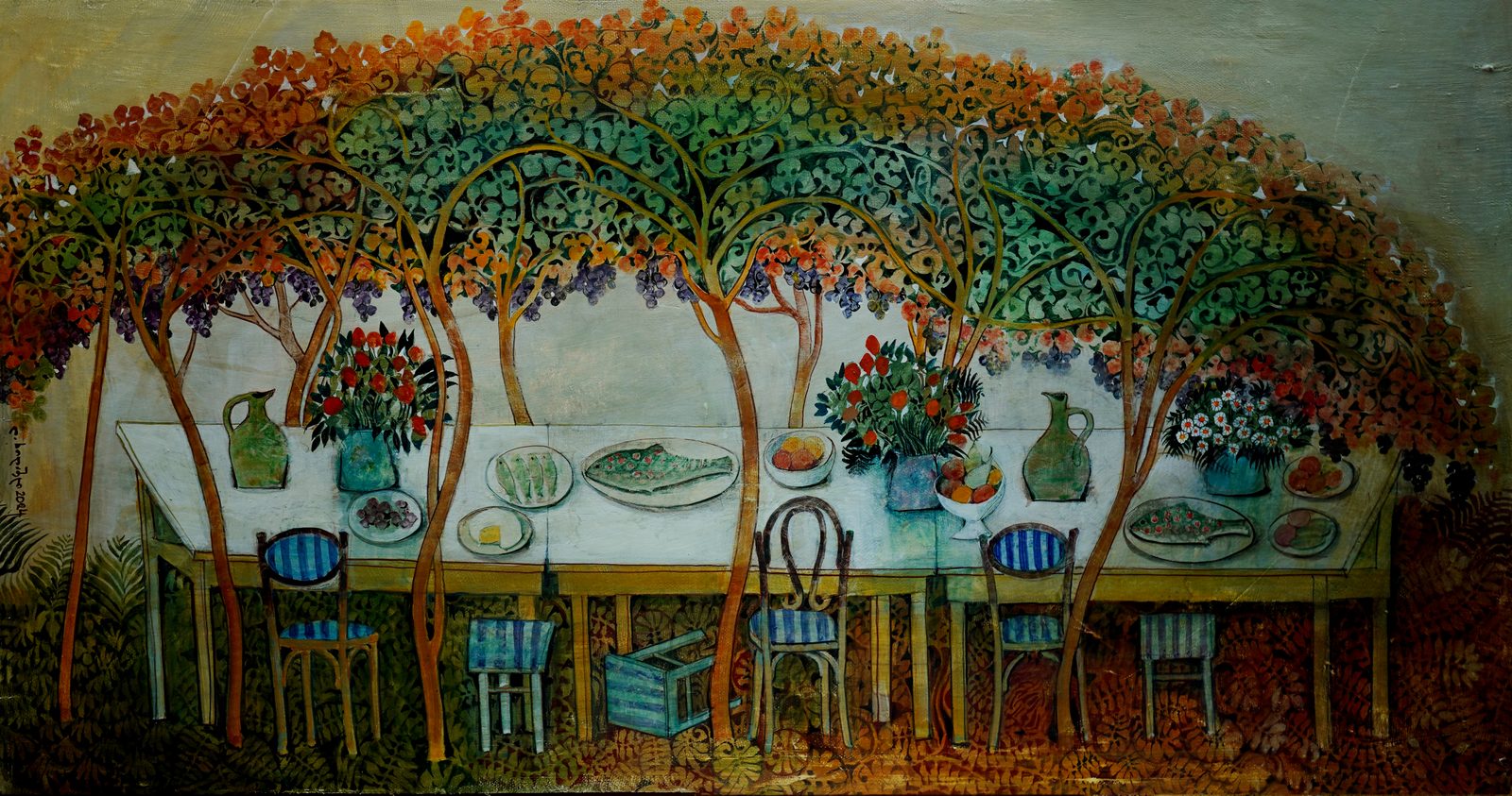 Painting 2024-351 — original painting for sale by Georgian artist David Khidasheli