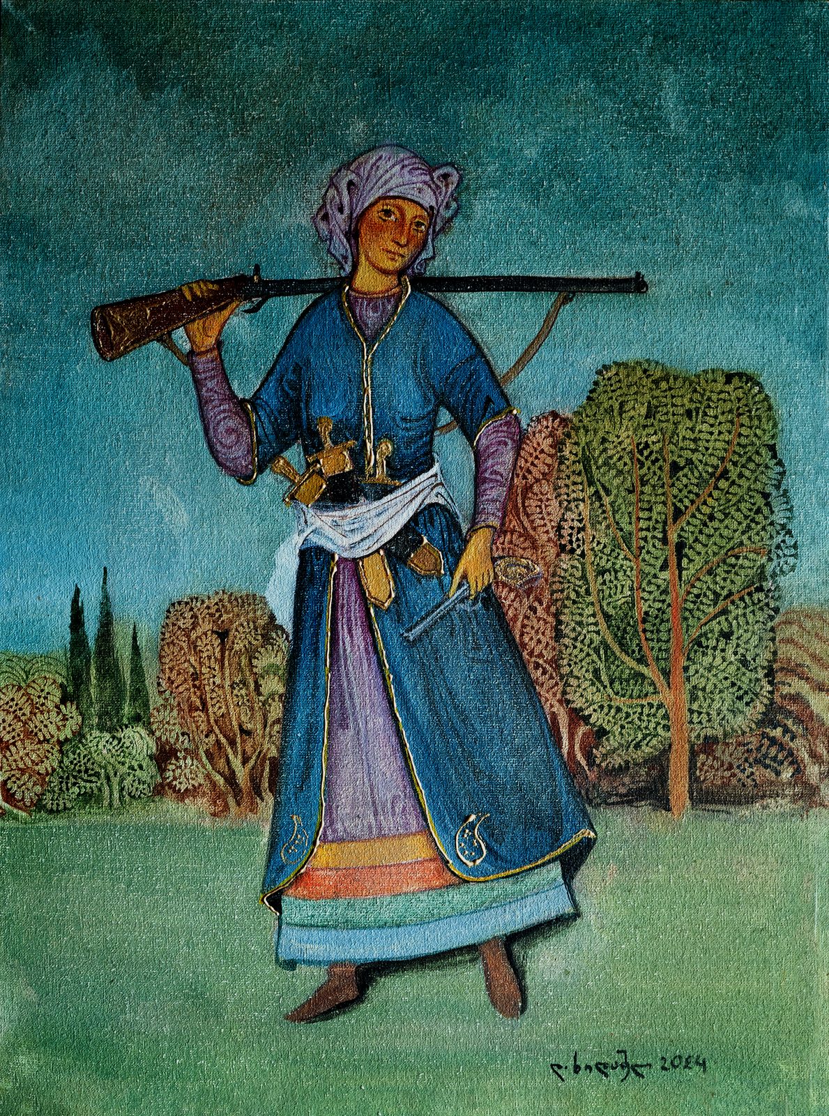 Painting 2024-409 — original painting for sale by Georgian artist David Khidasheli