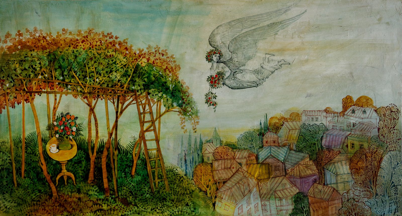 Painting 2024-410 — original painting for sale by Georgian artist David Khidasheli