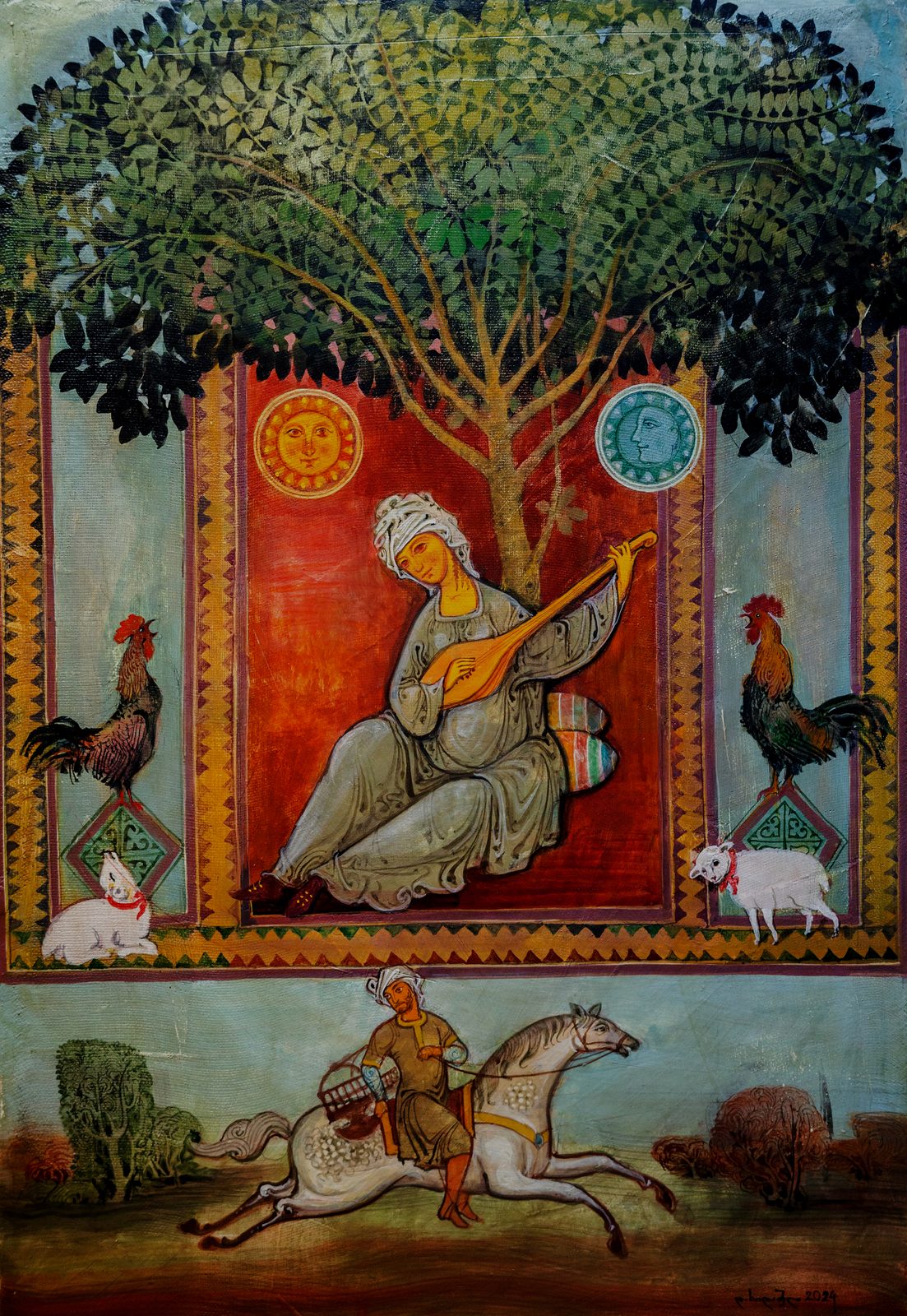 Painting 2024-411 — original painting for sale by Georgian artist David Khidasheli