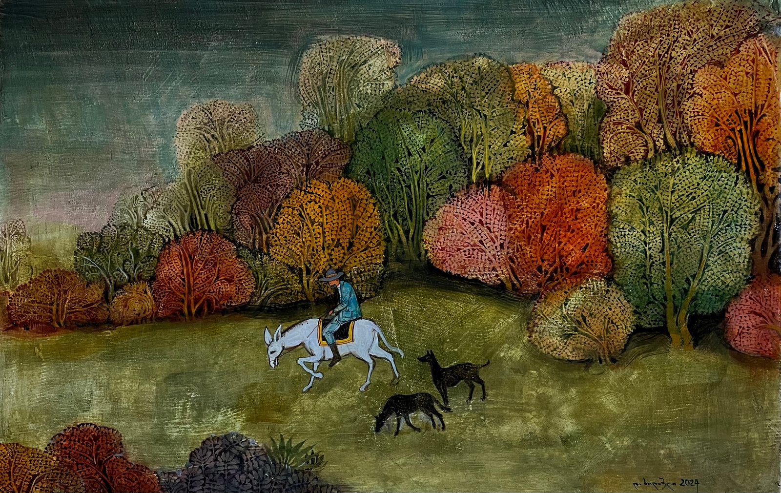 Painting 2024-400 — original painting for sale by Georgian artist David Khidasheli