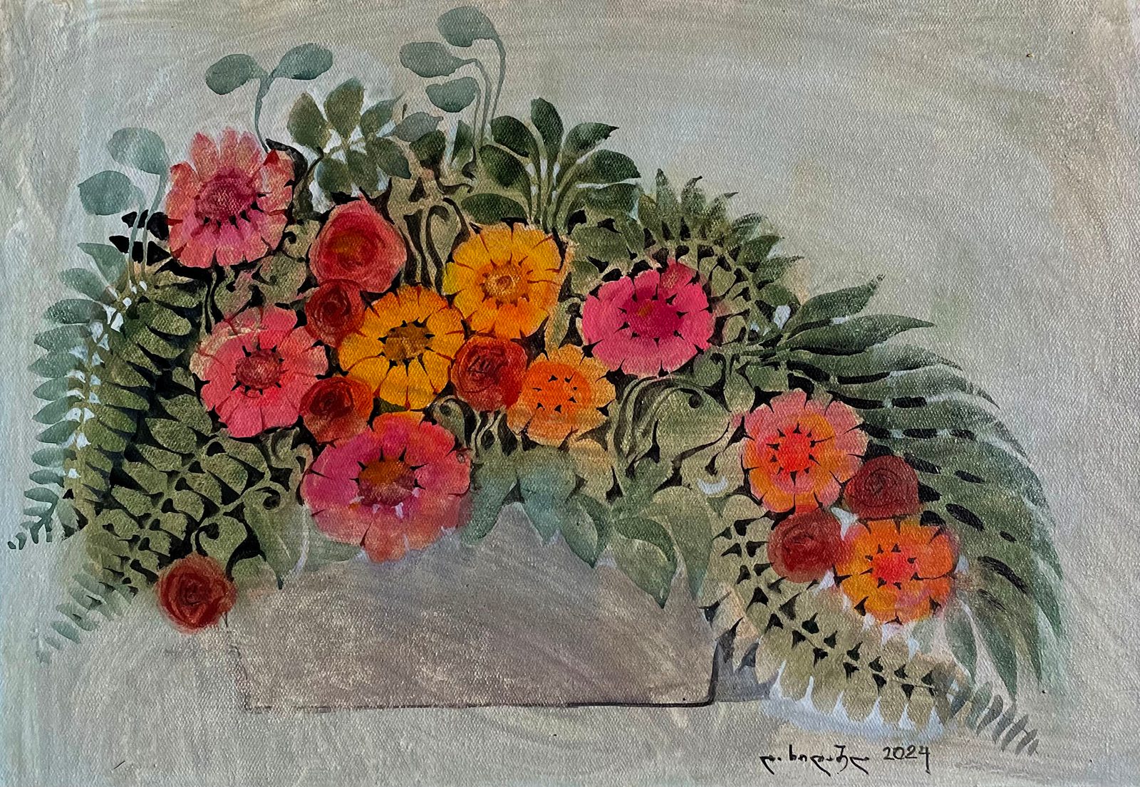 Painting 2024-402 — original painting for sale by Georgian artist David Khidasheli