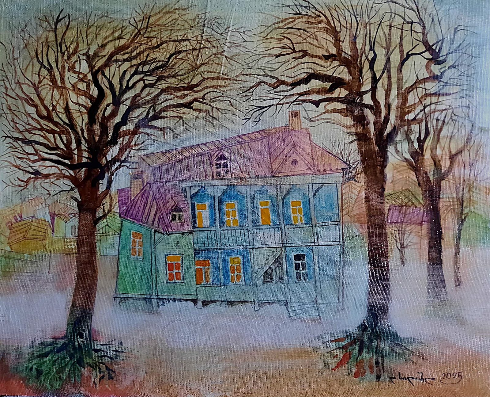 Painting 2025-430 — original painting for sale by Georgian artist David Khidasheli