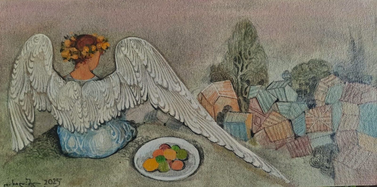 Painting 2025-436 — original painting for sale by Georgian artist David Khidasheli