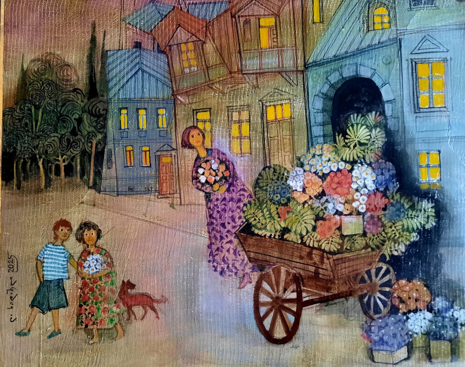 Painting 2025-451 — original painting for sale by Georgian artist David Khidasheli