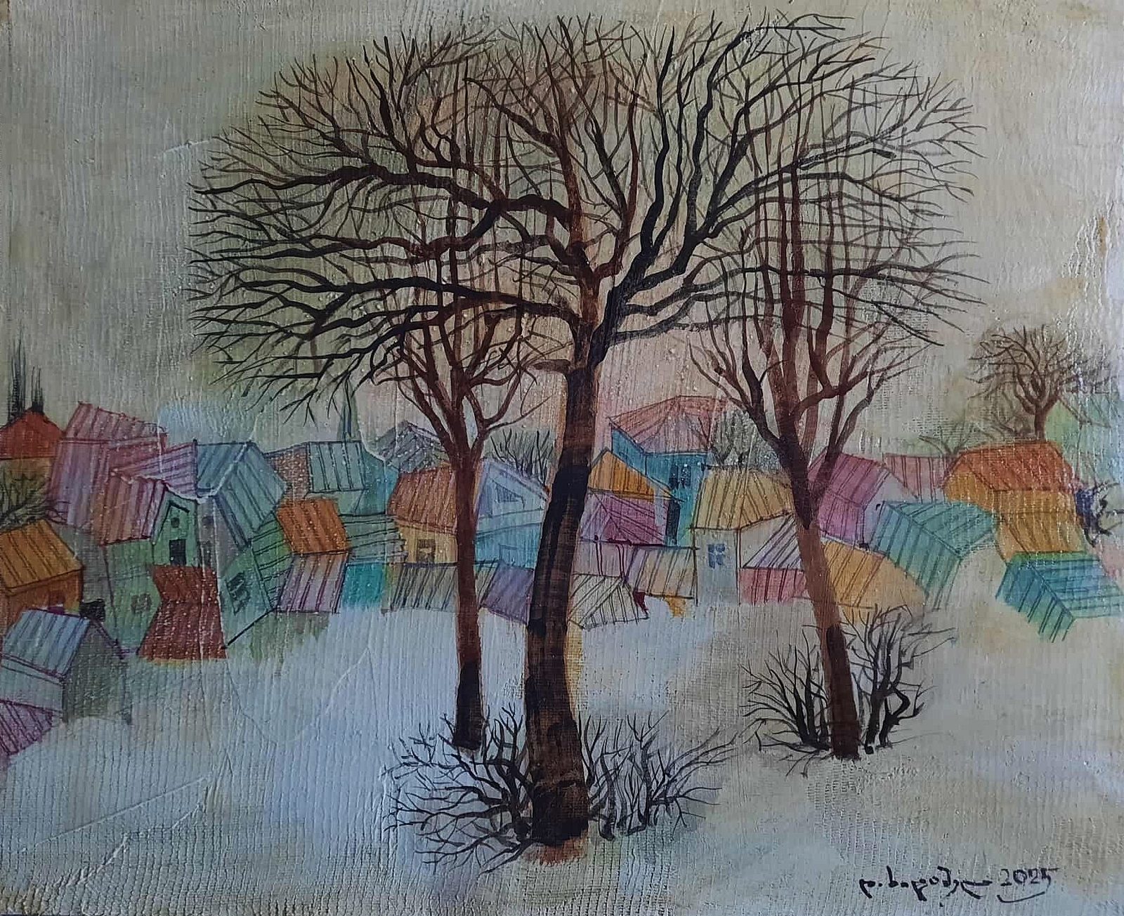 Painting 2025-453 — original painting for sale by Georgian artist David Khidasheli