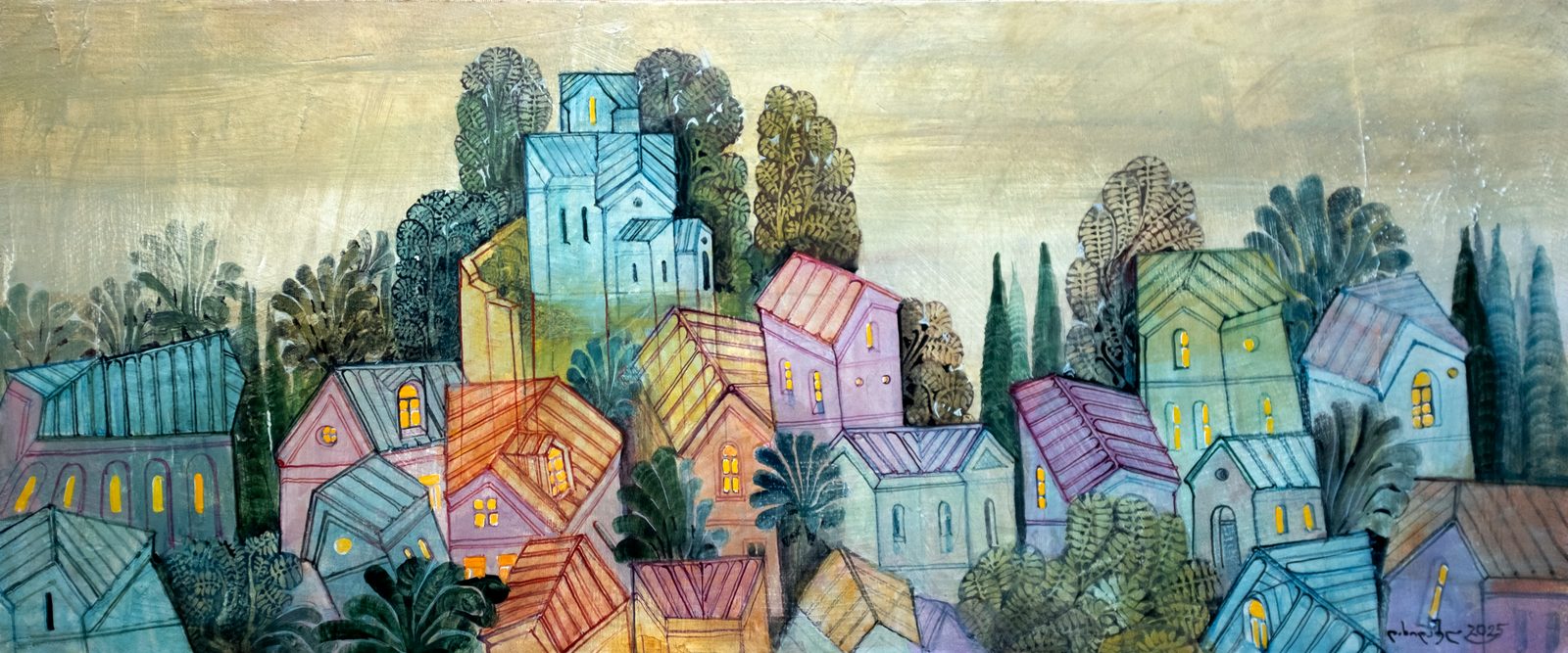 Painting 2025-470 — original painting for sale by Georgian artist David Khidasheli