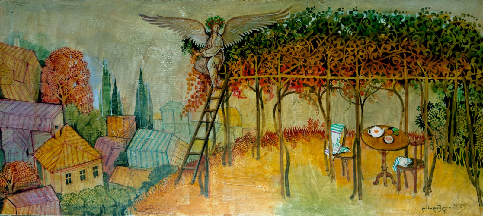 Painting 2025-487 — original painting for sale by Georgian artist David Khidasheli