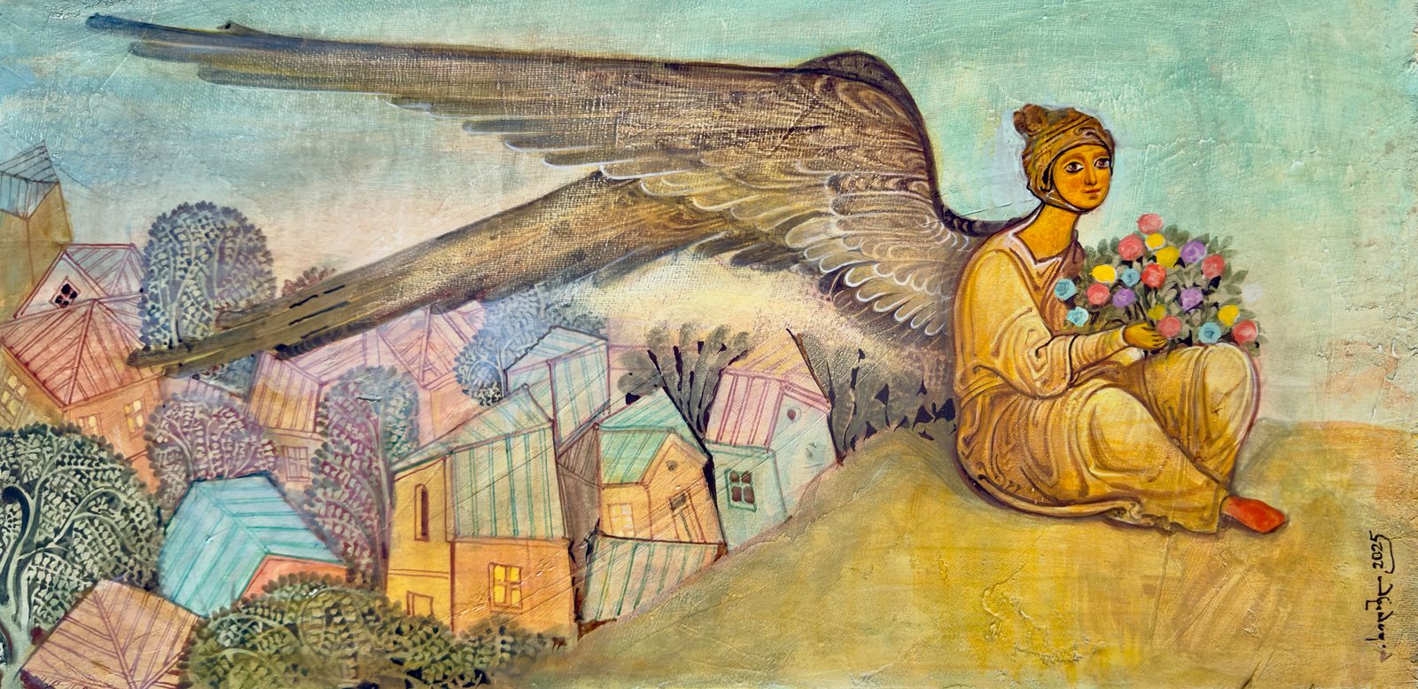 Painting 2025-504 — original painting for sale by Georgian artist David Khidasheli