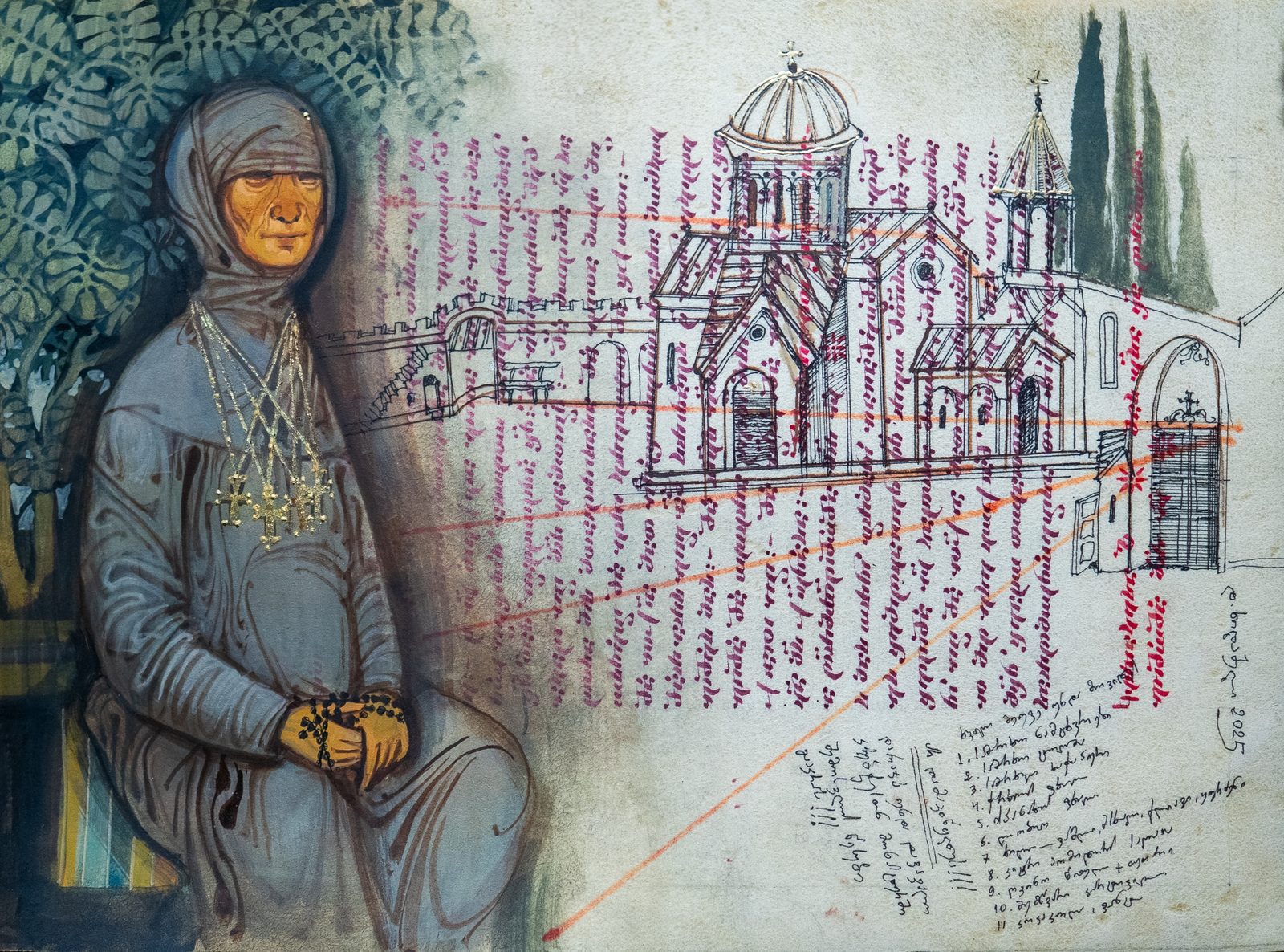 Painting 2025-522 — original painting for sale by Georgian artist David Khidasheli