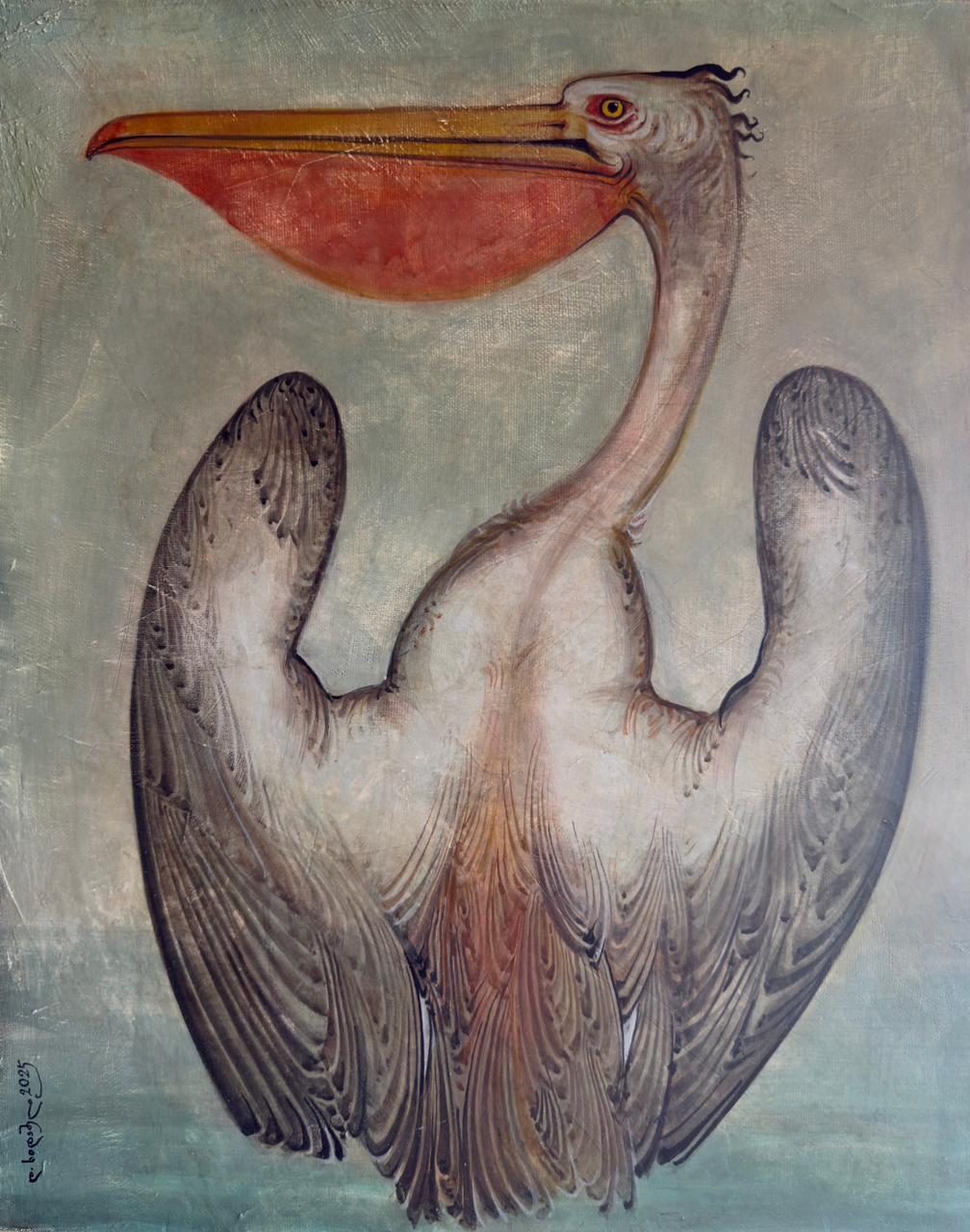 Pelicano 2 — original painting for sale by Georgian artist David Khidasheli