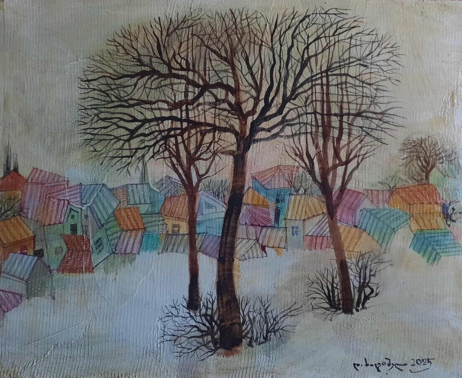 Painting 2025-481 — original painting for sale by Georgian artist David Khidasheli