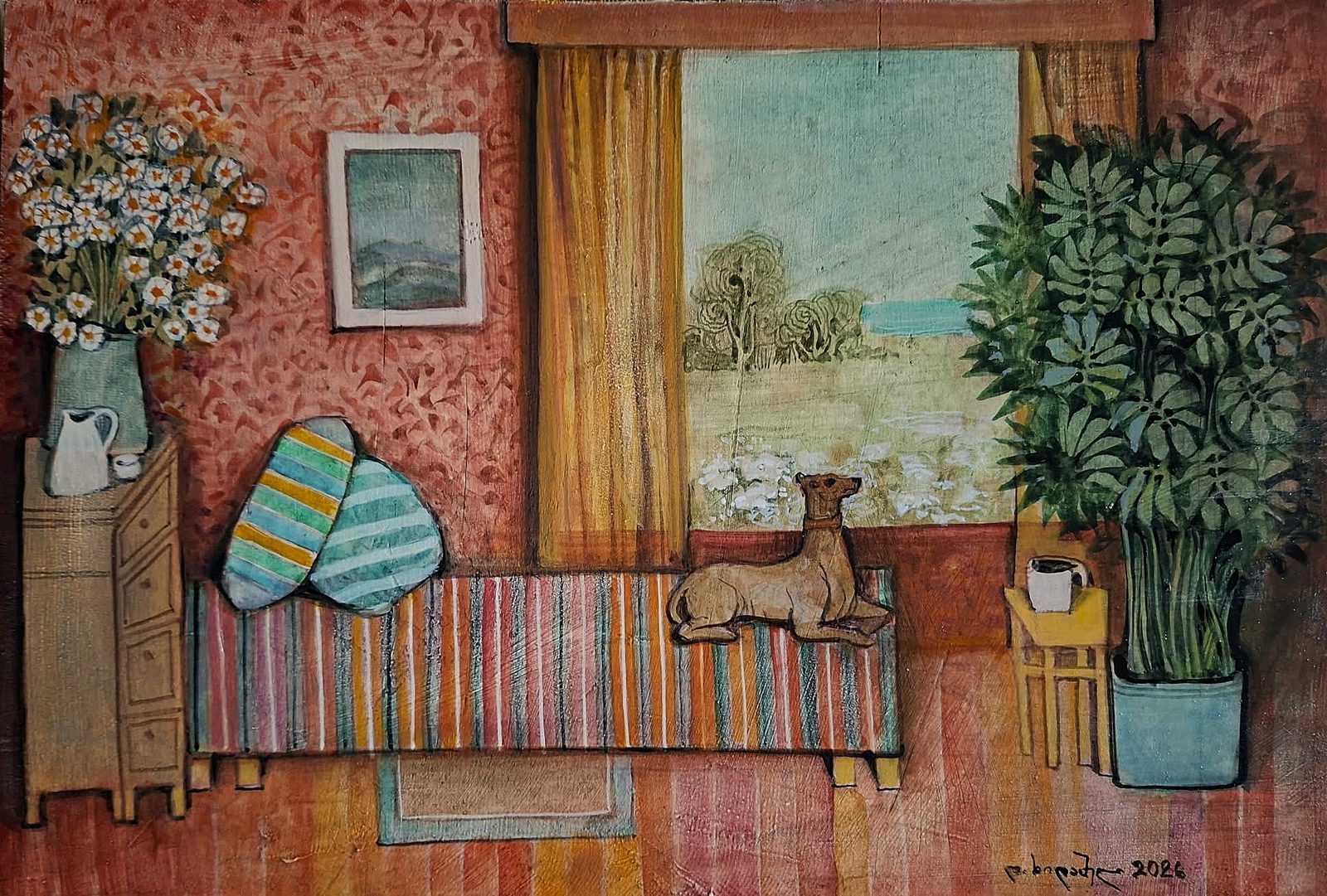 Painting 2026-544 — original painting for sale by Georgian artist David Khidasheli