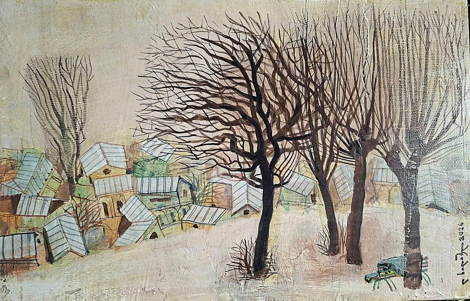 Painting 2026-555 — original painting for sale by Georgian artist David Khidasheli