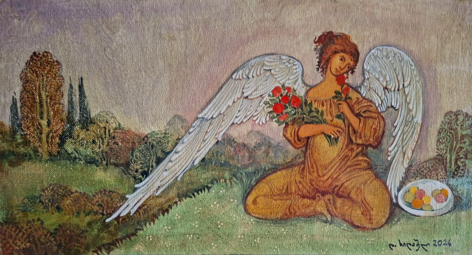 Painting 2026-557 — original painting for sale by Georgian artist David Khidasheli