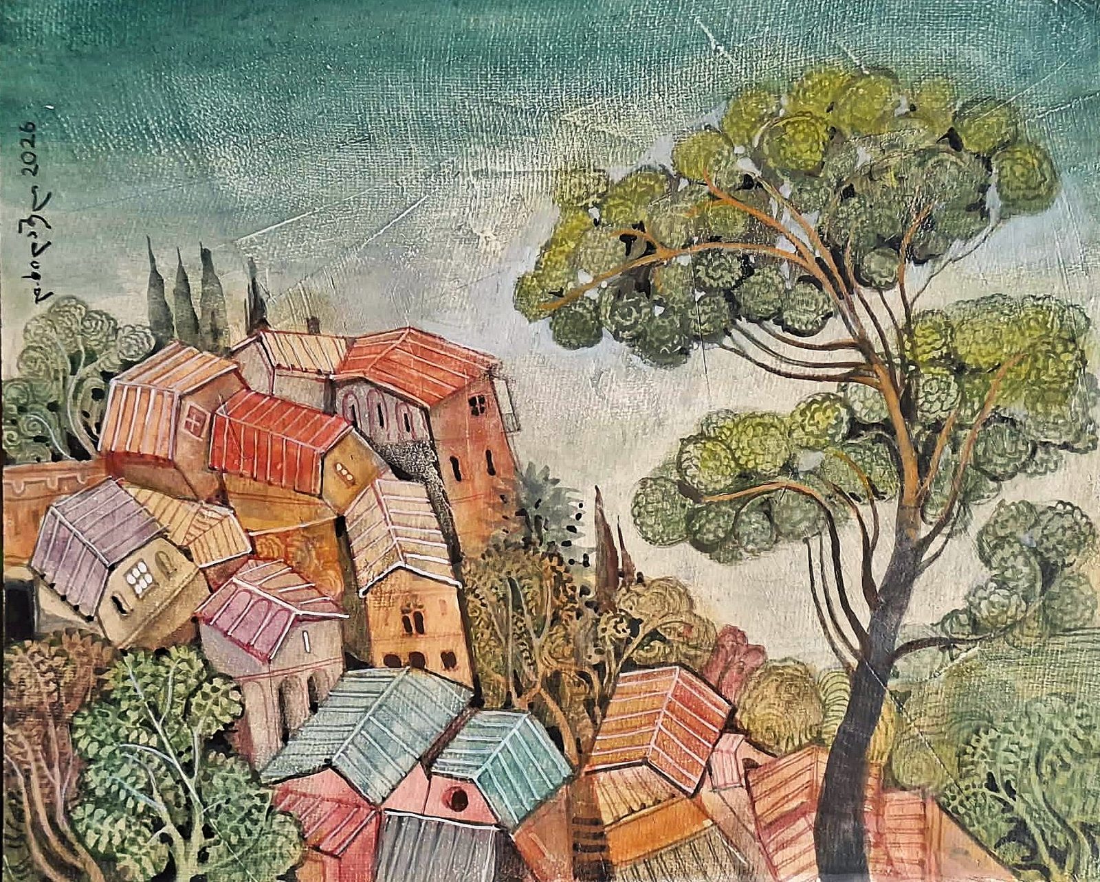 Painting 2026-566 — original painting for sale by Georgian artist David Khidasheli