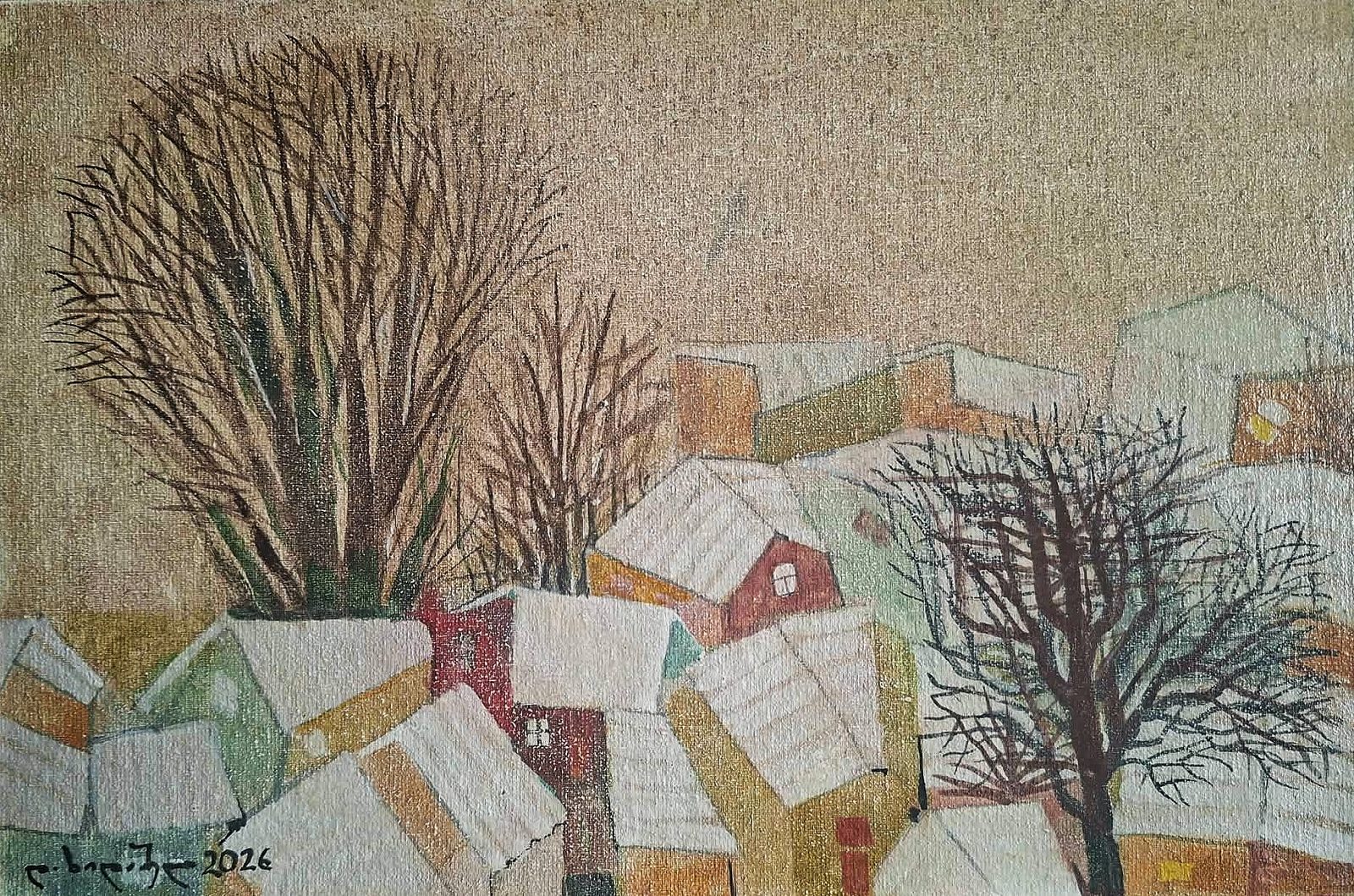 Painting 2026-569 — original painting for sale by Georgian artist David Khidasheli